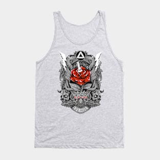 Snake and Rose Artwork Tank Top